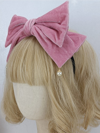 スウィートロリータアクセサリー ブラックパール リボン 帽子 その他