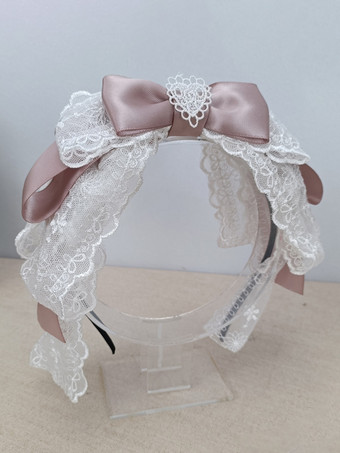ROCOCO スタイル ロリータ アクセサリー カメオ ピンク レース リボン 帽子 その他
