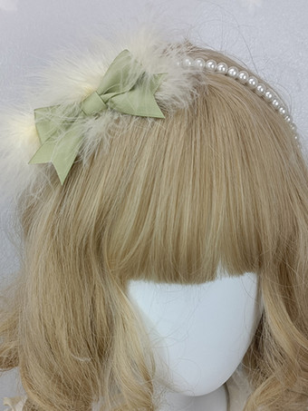 グリーン スウィートロリータ アクセサリー ブルーパール リボン 帽子 その他