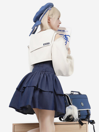 スイートロリータドレス ポリエステル長袖グロメットロリータドレス