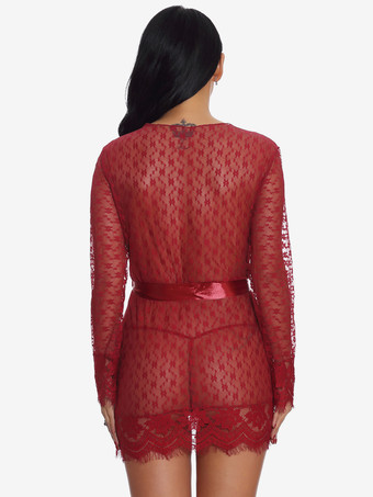 ローブ サッシュ シアー ランジェリー