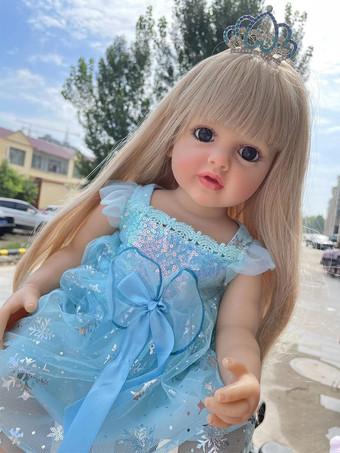 リボーンドール️青いドレスの人形とティアラ 2025年最新】リボーン