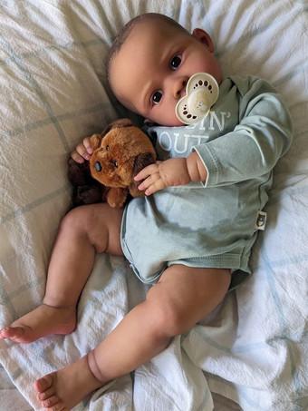 20 Inch Toddler Collector Doll ドール 人形 フィギュア Lifelike Reborn Baby Dolls - Realistic 20-Inch Newborn Doll Cloth Body with  Poseable Limbs and Feeding Kit, Real Life Reborn Baby Doll Gift Set for