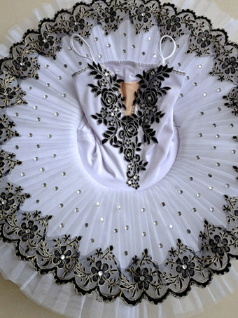 バレエ ドレス 黒 女の子 子供 バレリーナ 刺繍 ラインストーン レース ポリエステル ドレス ダンスウェア