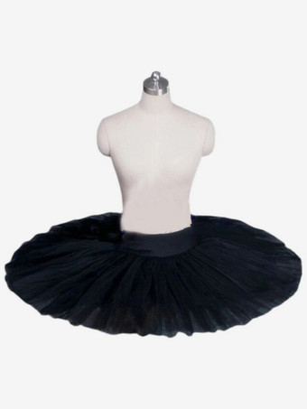 ブラック バレエドレス レッド レディース 子供 バレリーナ フリル ポリエステル スカート パフォーマンスウェア