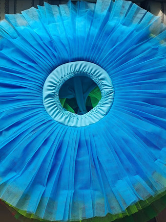 ライトスカイブルーバレエドレス レッド レディース 子供 バレリーナ フリル ポリエステル スカート パフォーマンスウェア