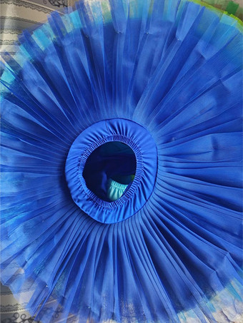 ロイヤルブルーバレエドレス レッド レディース 子供 バレリーナ フリル ポリエステル スカート パフォーマンスウェア