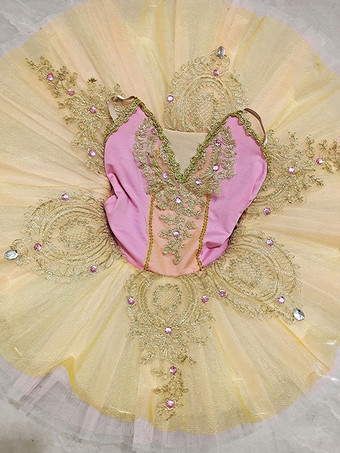 バレエドレス ピンク レディース 子供 バレリーナ フリル レース ポリエステル ドレス ダンスウェア