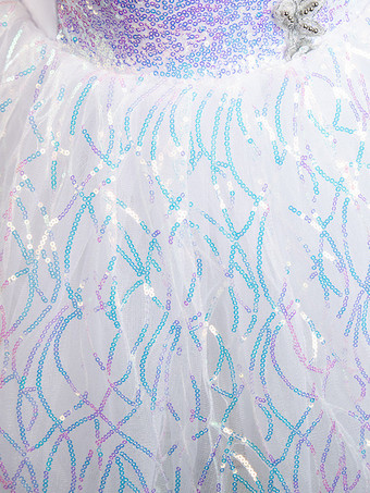 バレエ ダンス衣装 ラベンダー 女性用 子供 バレリーナ フリル レース ポリエステル ドレス ダンスウェア