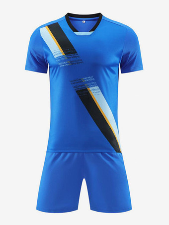 Blau Fußballtrikot 2 Stück Unisex Kinder und Erwachsene Activewear personalisiertes Weihnachtsgeschenk