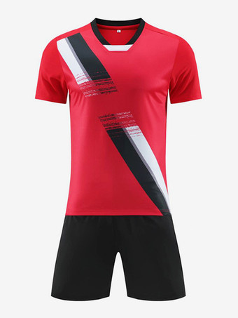 RotFußballtrikot 2 Stück Unisex Kinder und Erwachsene Activewear personalisiertes Weihnachtsgeschenk