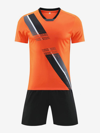 OrangeFußballtrikot 2 Stück Unisex Kinder und Erwachsene Activewear personalisiertes Weihnachtsgeschenk