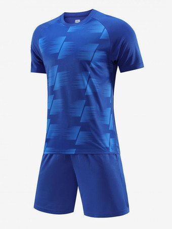 Dunkelblau Fußballtrikot 2-teilig Unisex für Kinder und Erwachsene Activewear personalisierbar mit Name und Nummer Weihnachtsgeschenk