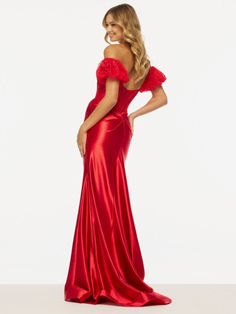 プロムドレス マーメイド Vネック レース スイープレース フォーマルパーティードレス