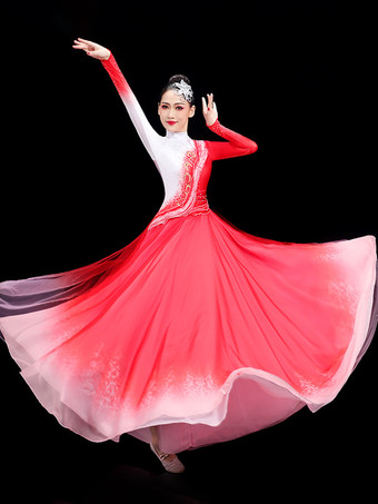 大人の中国衣装レッドアジアンラインストーンポリエステルセットドレスホリデーコスチューム