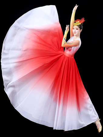 レッド 大人の中国の衣装ローズアジアンラインストーンポリエステルセットドレスホリデーコスチューム