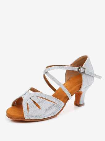 Latin Dance Shoes Canvas Black Round Toe Dance Shoes