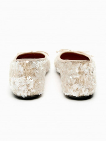 Women's Ballet Flats Sequins Round Toe Ballerina Flat Party Shoes