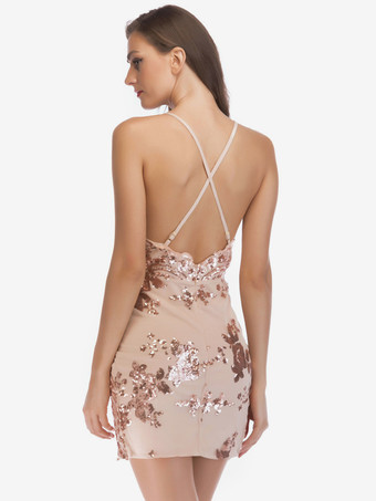 セクシークラブドレスバックレスプランジスリット超セクシードレス