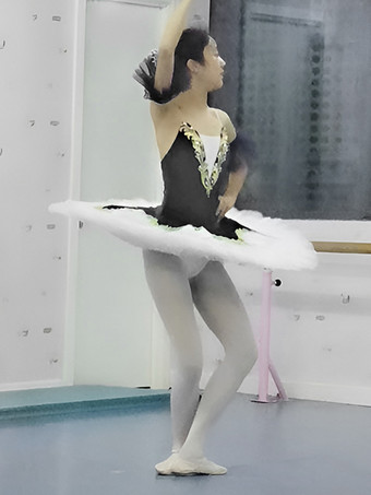 バレエ ダンス衣装 ブラック 女性用 大人用 バレリーナ レース スパンコール レース ポリエステル ドレス セット パフォーマンスウェア