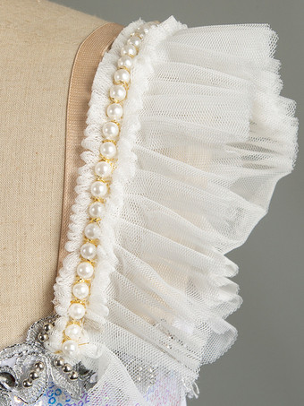 バレエ ドレス パープル 女性用 大人用 バレリーナ フリル スパンコール オンブル ポリエステル ドレス セット ダンスウェア