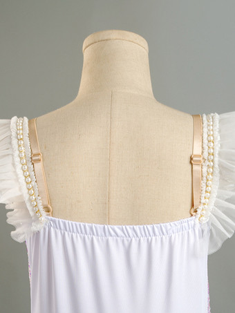 バレエ ドレス パープル 女性用 大人用 バレリーナ フリル スパンコール オンブル ポリエステル ドレス セット ダンスウェア