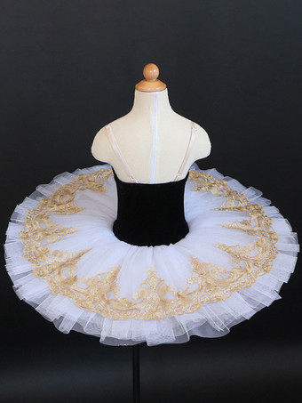 女の子用バレエレオタード ダンスチュチュドレス 白鳥の湖ダンスキャミソールコスチューム 競技用ラインストーン アップリケ レース ポリエステル パフォーマンスコスチューム