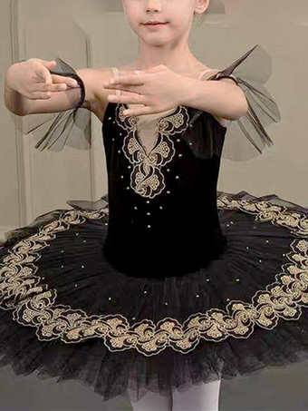 バレエ ダンス衣装 レッド 女の子 子供 バレリーナ パール レース ポリエステル ドレス セット ダンスウェア