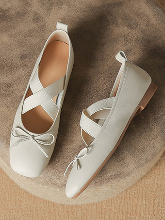 ウェディングシューズブライズメイドシューズPUレザースクエアトゥリボン