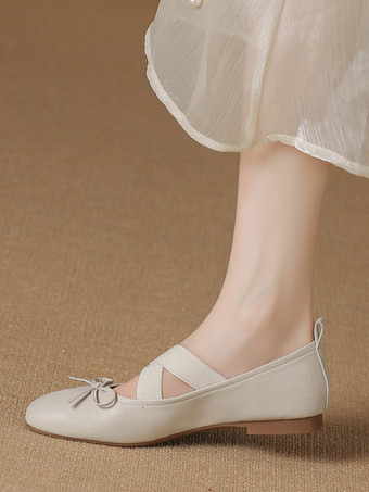 ウェディングシューズブライズメイドシューズPUレザースクエアトゥリボン