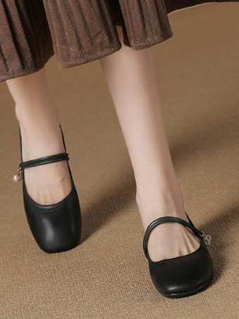 ウェディングシューズ ブライズメイドシューズ PUレザー スクエアトゥ パール