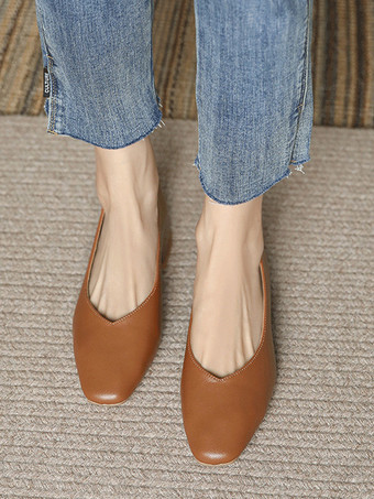 ウェディングシューズ ブライダル パンプス PU レザー スクエアトゥ