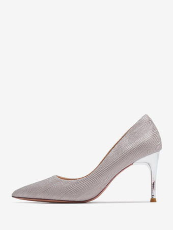 ライトゴールウェディングシューズ ブライダル パンプス スパンコール付き クロス ポインテッドトゥ