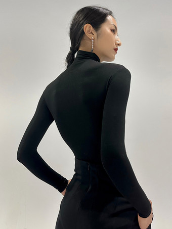 ラテンダンスドレス ブラック 女性用 ポリエステル シェイピング セクシー ラテン ダンサー ダンスウェア