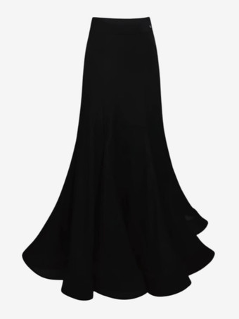 ブラック ラテンダンスドレス黒人女の子のスカートセクシーなポリエステルスカートダンスウェア