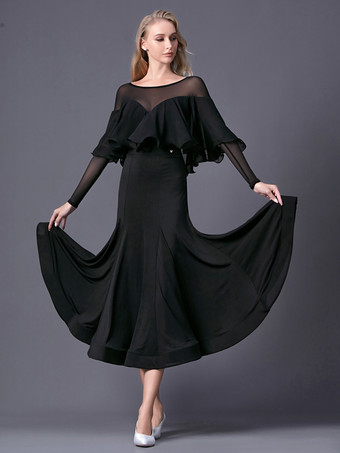 ラテンダンスドレス黒人女の子のスカートセクシーなポリエステルスカートダンスウェア