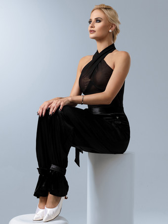 ラテンダンスドレス黒人女の子のポリエステルトップセクシーなラテンダンサーダンスウェア