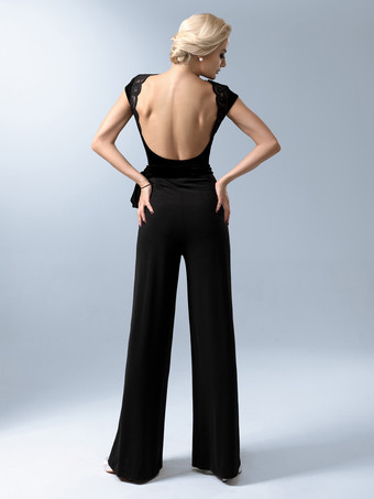 Vestidos de baile latino Pantalones de poliéster para niña negra Ropa de baile sexy para bailarina latina