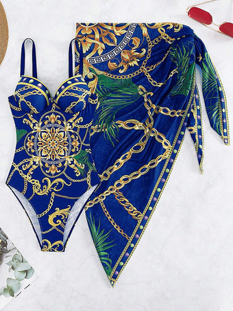 ダークネイビーエスニック風のバックレス調節可能なストラップとチュールの2点セット