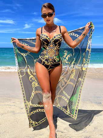 エスニック風のバックレス調節可能なストラップとチュールの2点セット