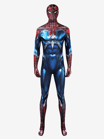 ブルー スパイダーマン コスプレ ピーター・パーカー レジリエントスーツ