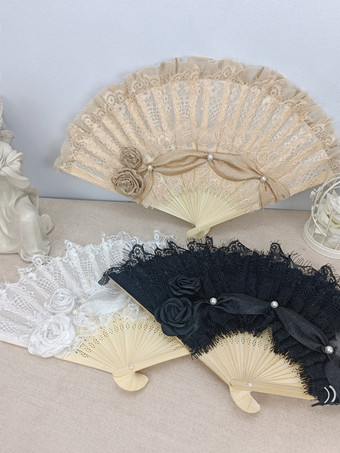 ROCOCO風ロリータアクセサリー シャンパンレース お花 パール アクセサリー雑貨