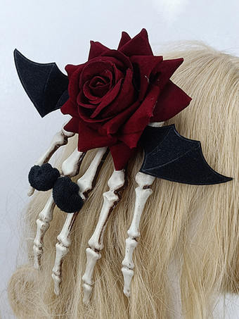 スチームパンク ロリータ アクセサリー 黒の花 帽子 その他