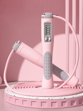 グレイ大人と子供のための調節可能なアスレチックフィットネス運動縄跳び