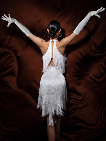 ラテンダンスコスチューム レディース フリンジセット エレガントドレス ダンスコスチューム