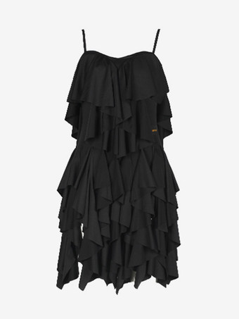 ラテンダンス衣装 ピンク レディース フリル レイヤードセット エレガント ポリエステル ドレス ダンス衣装