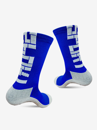 Blau 2 Paar Sportsocken für Erwachsene Verdickte Fußballsocken