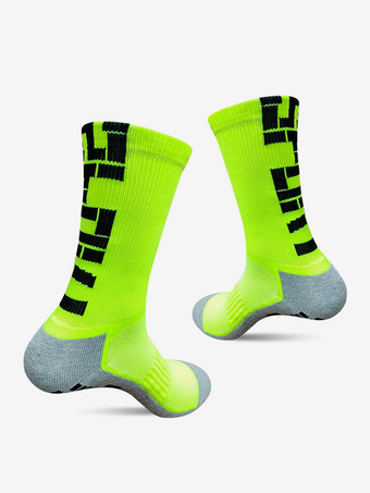 Grasgrün2 Paar Sportsocken für Erwachsene Verdickte Fußballsocken