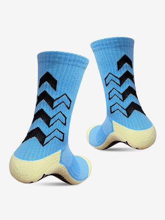 ライトスカイブルーバスケットボール スポーツソックス 3足セット