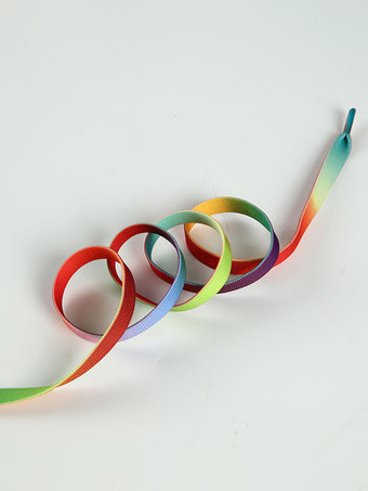 グリーン 色と長さが豊富な、スポーツシューズ用のカラフルな靴ひも